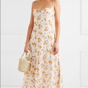 Reformation Floral Spaghetti Strap Dress size 0